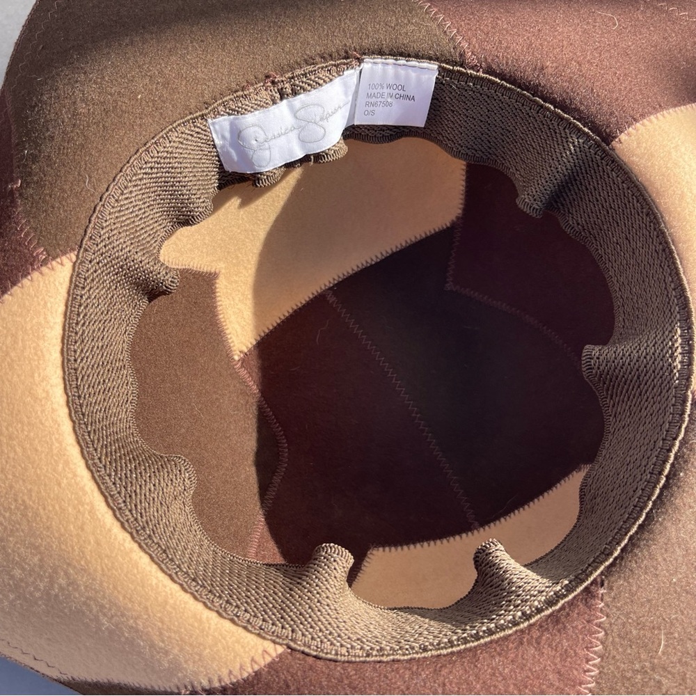 100% Wool Patchwork Floppy Hat - image 6